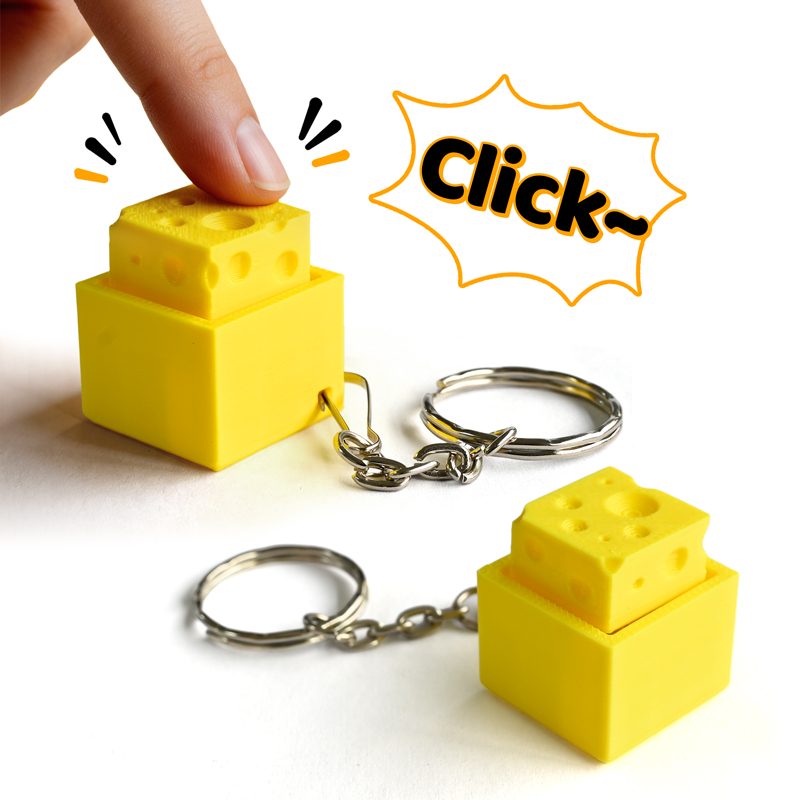 3D Printing Keychain - Llavero Antiestrés con Teclado Miniatura Impreso