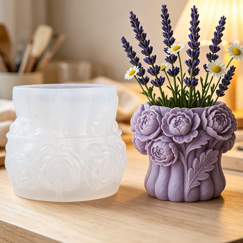 3D Printing Pot - Molde de silicona 3D para florero