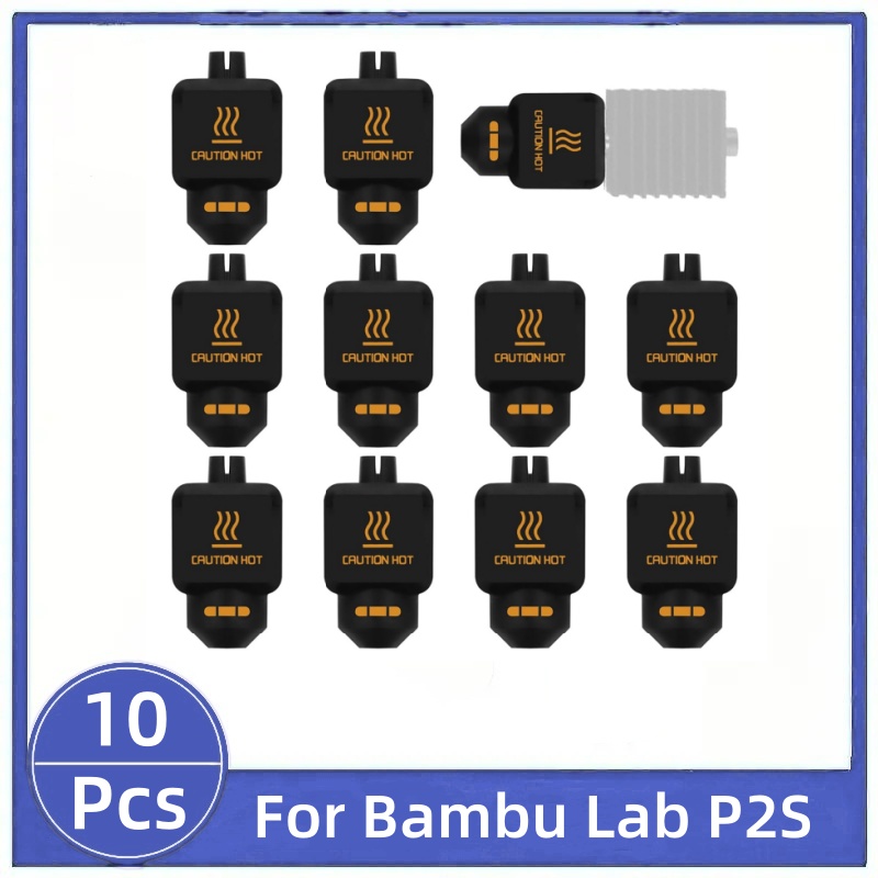 3D Printing Bambu Lab - 10 Fundas Protectoras de Silicona Negra