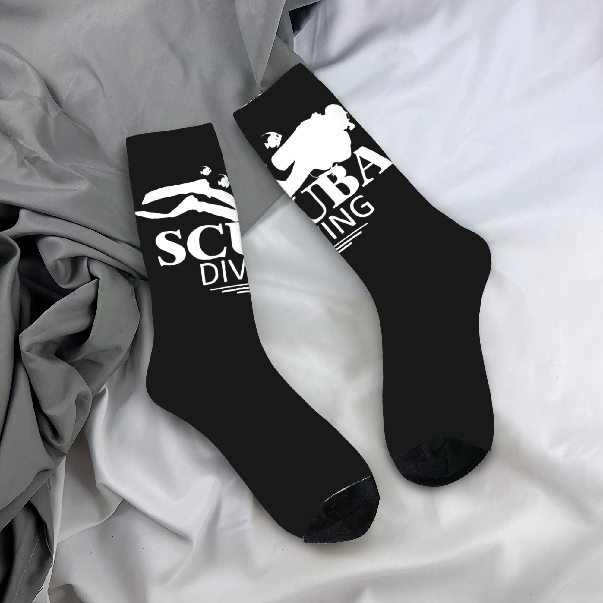 3D Printing Youtube - Calcetines Personalizados Divertidos de Buceo para