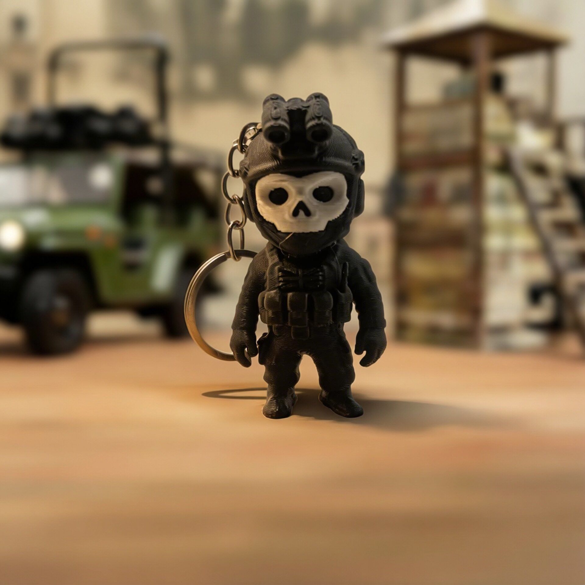 3D Printing Keychain - Llavero 3D de Guerrero Fantasma Adorable