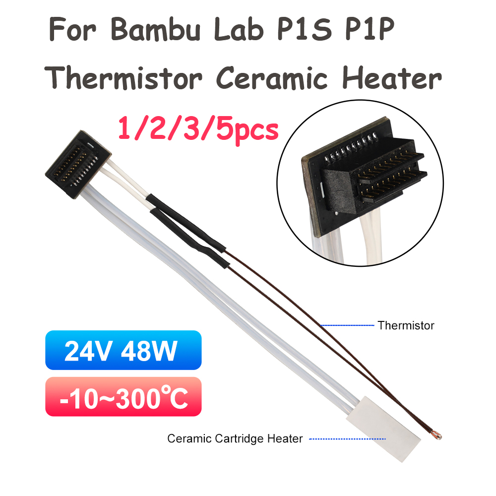 3D Printing Bambu Lab - Cartucho Calefactor de Cerámica con Termistor