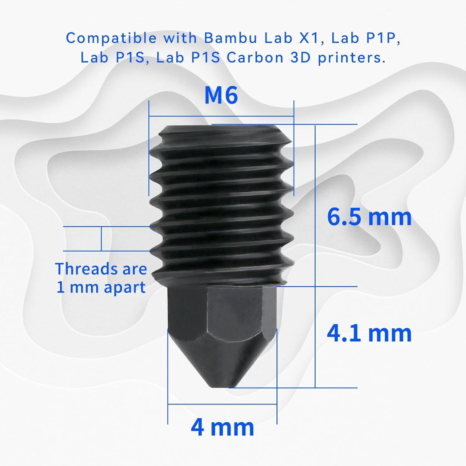 Boquilla de latón de acero end - 3D Printing Bambu Lab reseña y precio