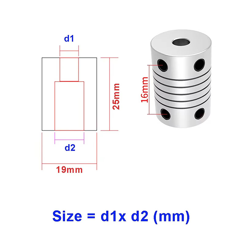 1 unidad de acoplamiento flexi - 3D Printing Z Axis reseña y precio