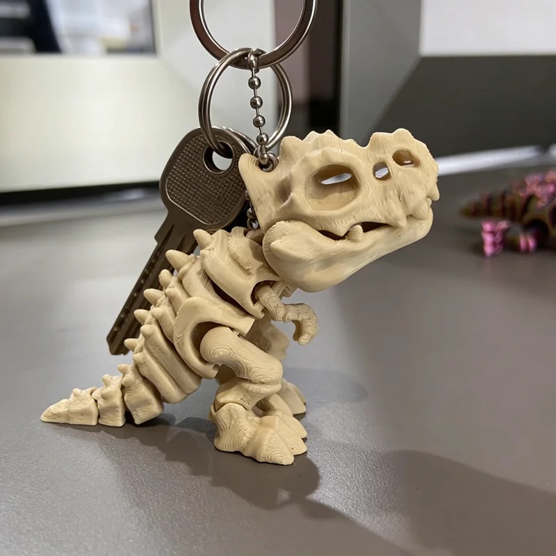 Modelo de esqueleto de Tiranos - 3D Printing Keychain reseña y precio