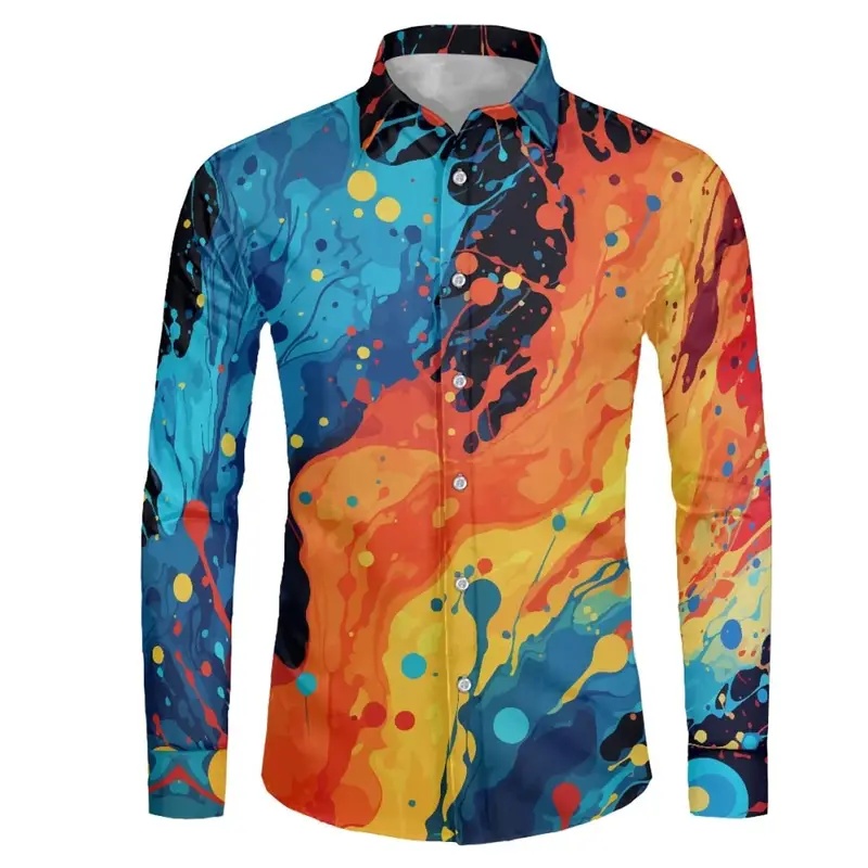 Camisa de Hombre con Solapa Re - 3D Printing Cancer reseña y precio