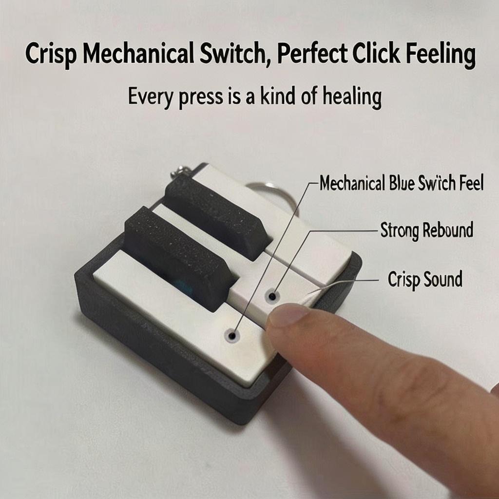 Divertido Clicker de Teclado d - 3D Printing Keychain reseña y precio