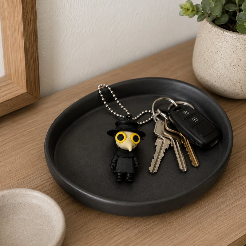Llavero de Doctor de la Peste  - 3D Printing Keychain reseña y precio