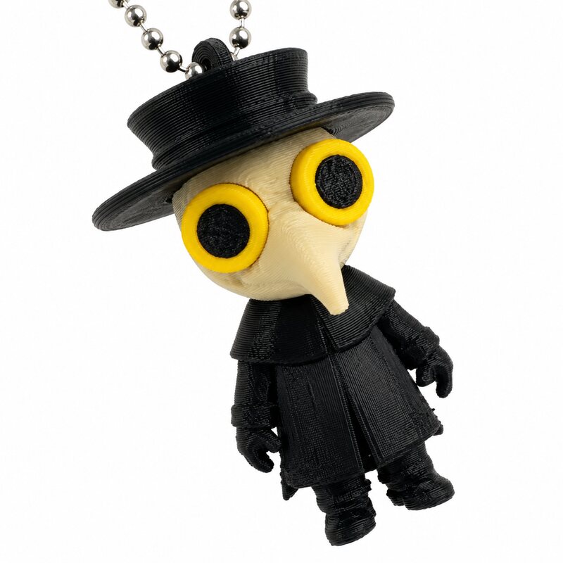 Llavero de Doctor de la Peste  - 3D Printing Keychain reseña y precio