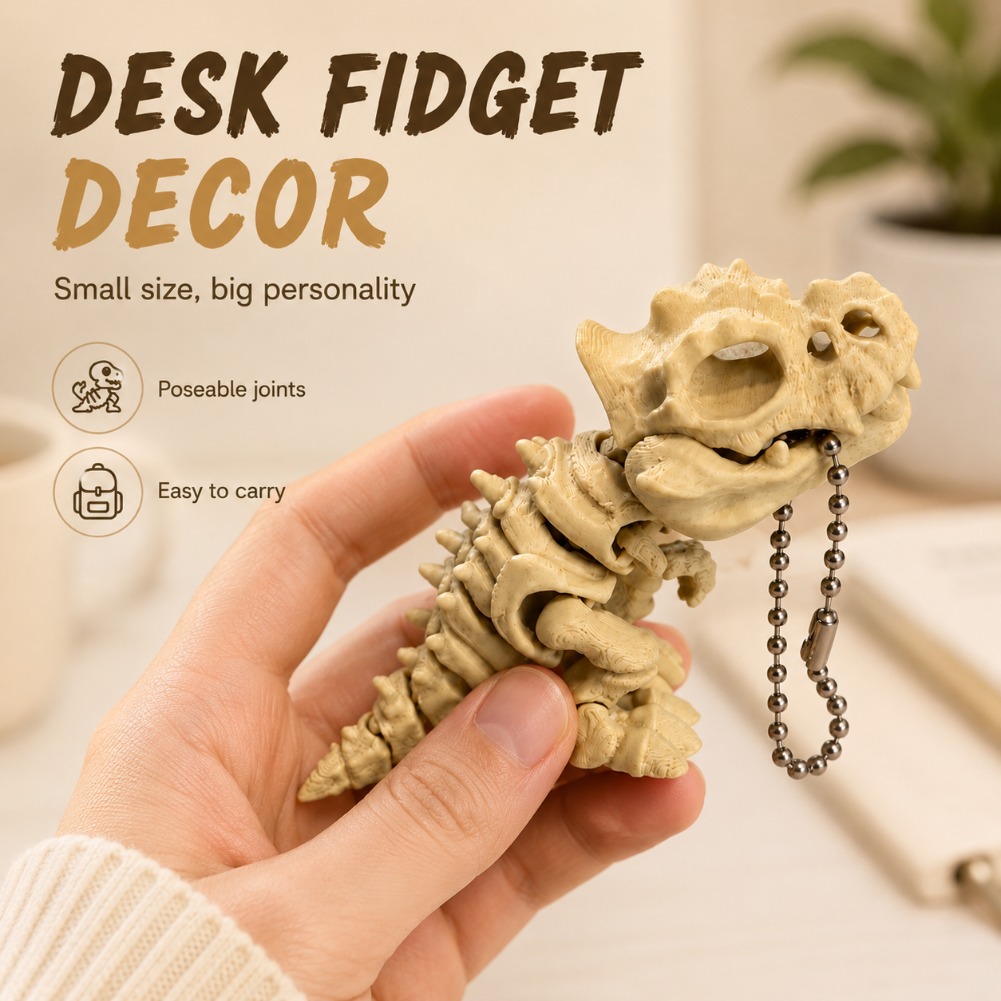 Modelo de Esqueleto de Tiranos - 3D Printing Keychain reseña y precio