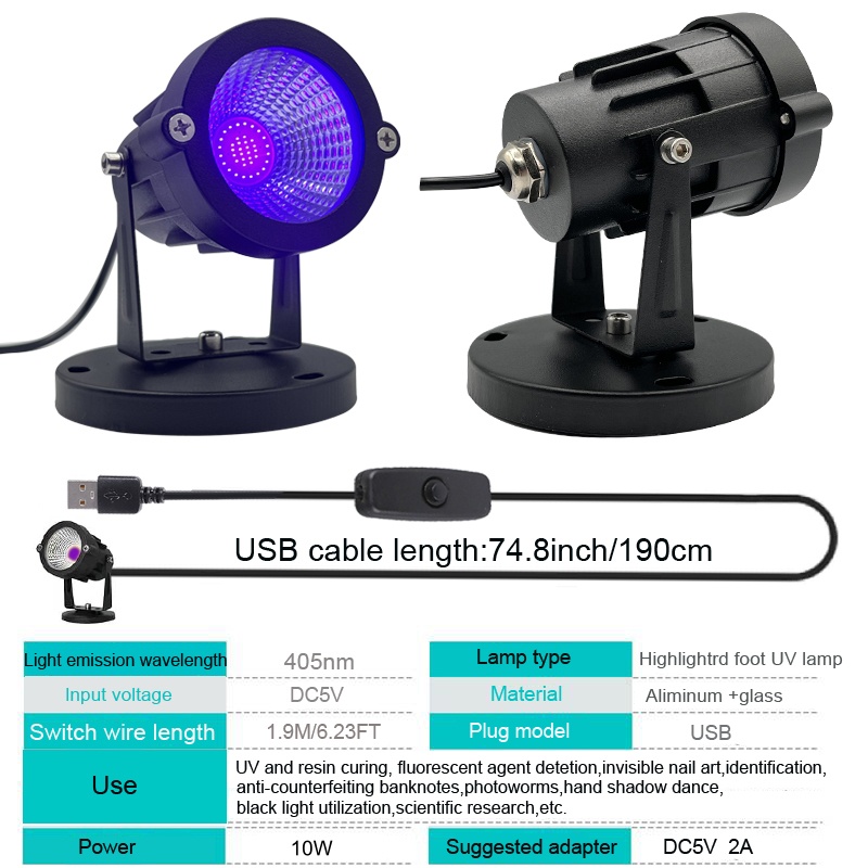 Luz LED púrpura 10W 30W Luz ne - 3D Printing Uv Sensitive Resin reseña y precio