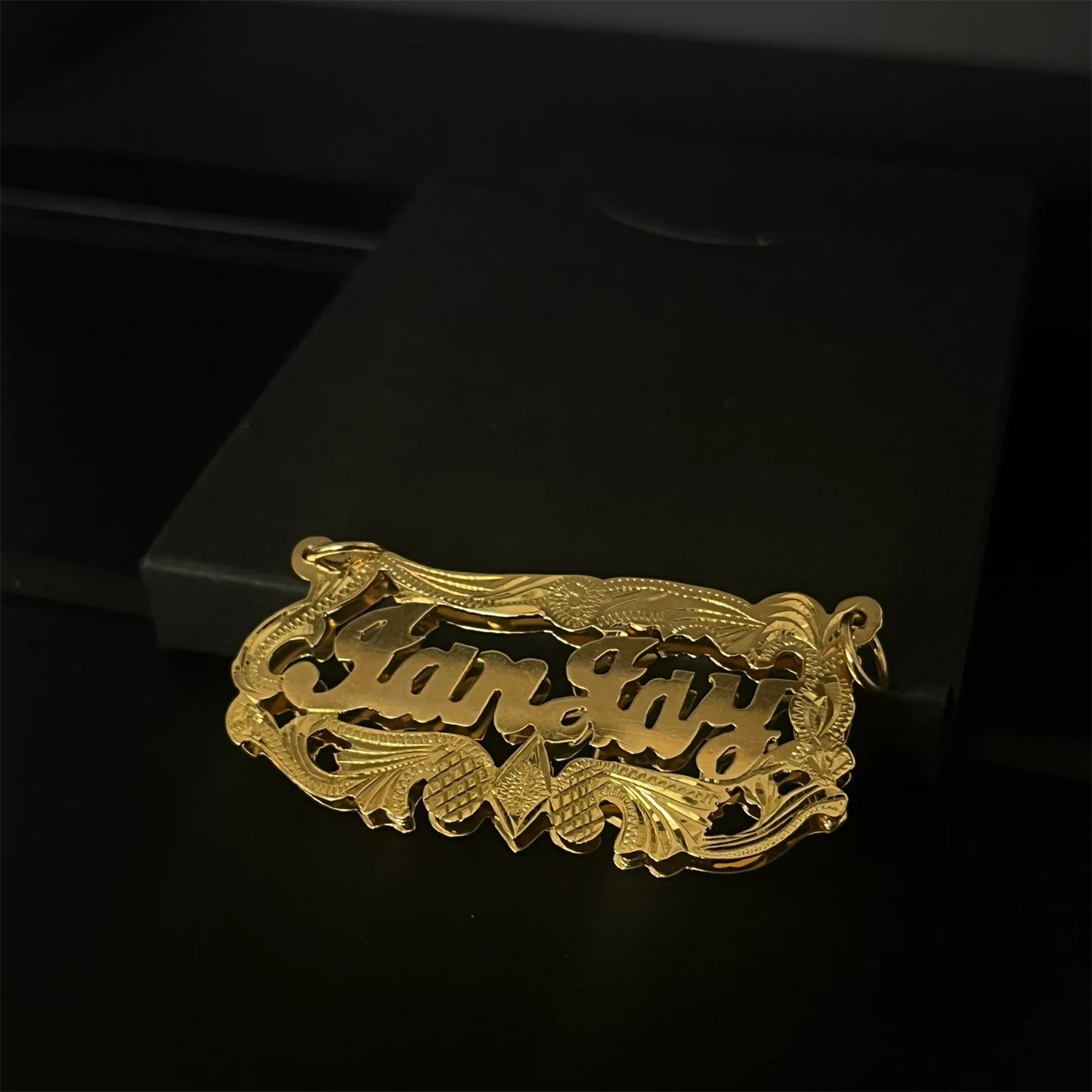 Placa de doble nombre chapada  - 3D Printing Jewellery reseña y precio