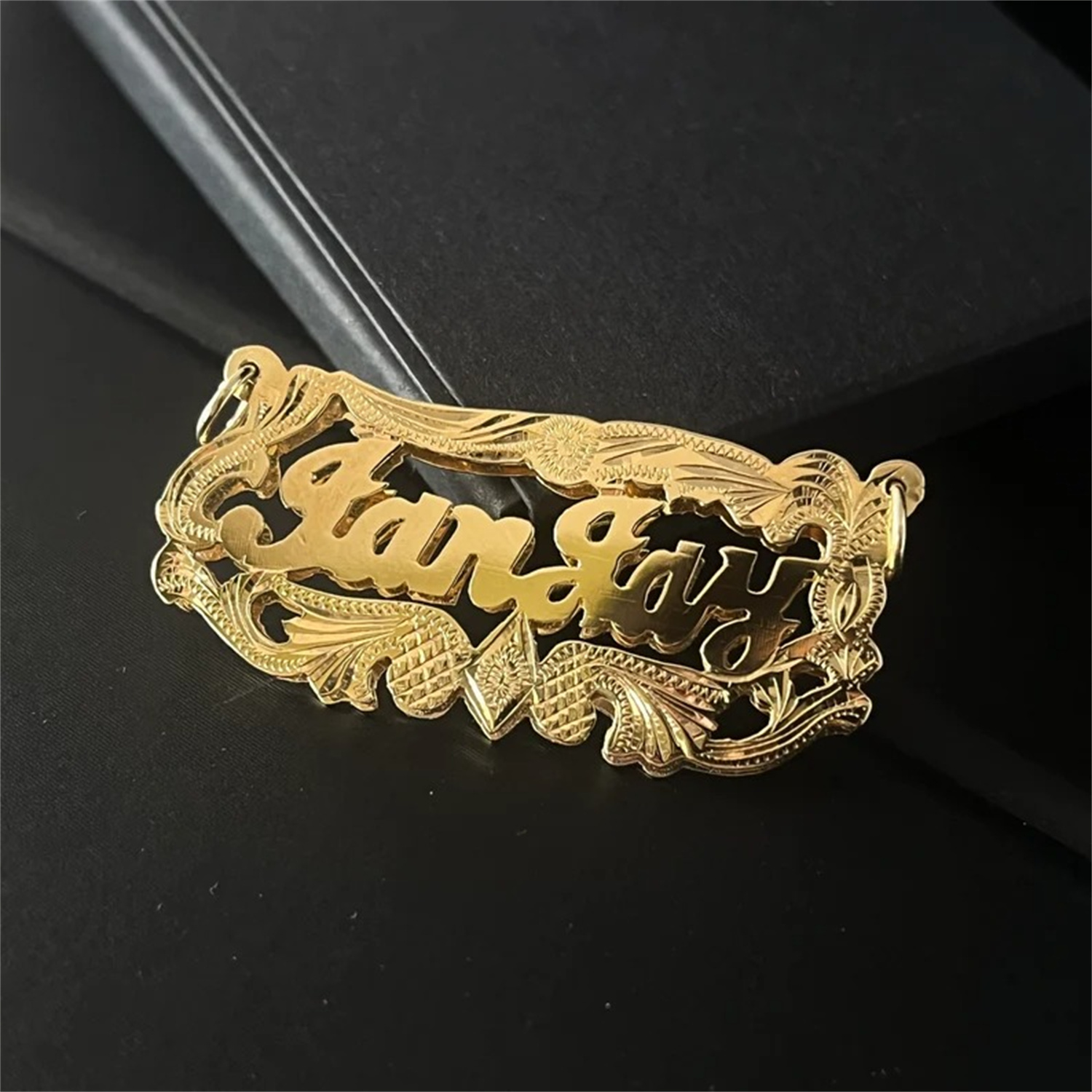 Placa de doble nombre chapada  - 3D Printing Jewellery reseña y precio