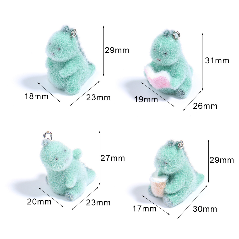 4 Uds. Mini colgante de dinosa - 3D Printing Keychain reseña y precio