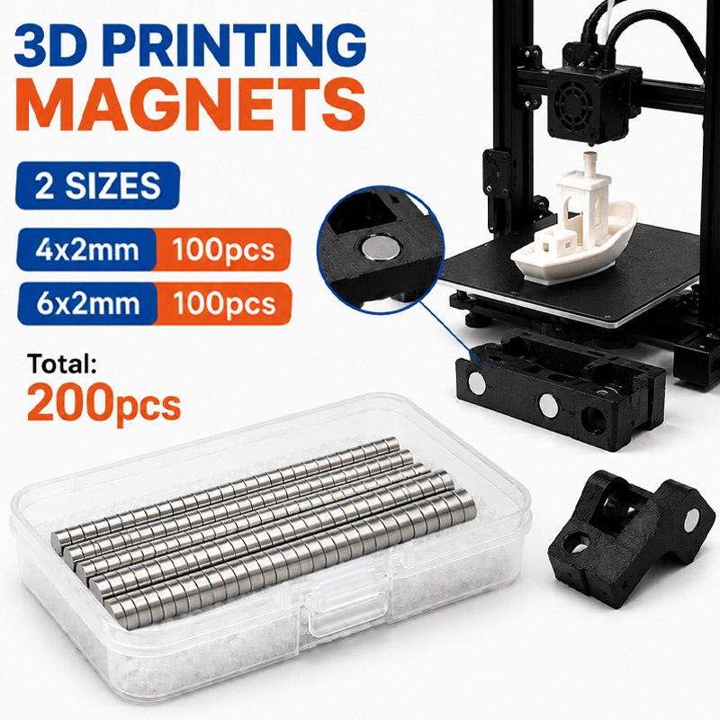 Kit de 200 Imanes para Impresi - 3D Printing Bambu Lab reseña y precio