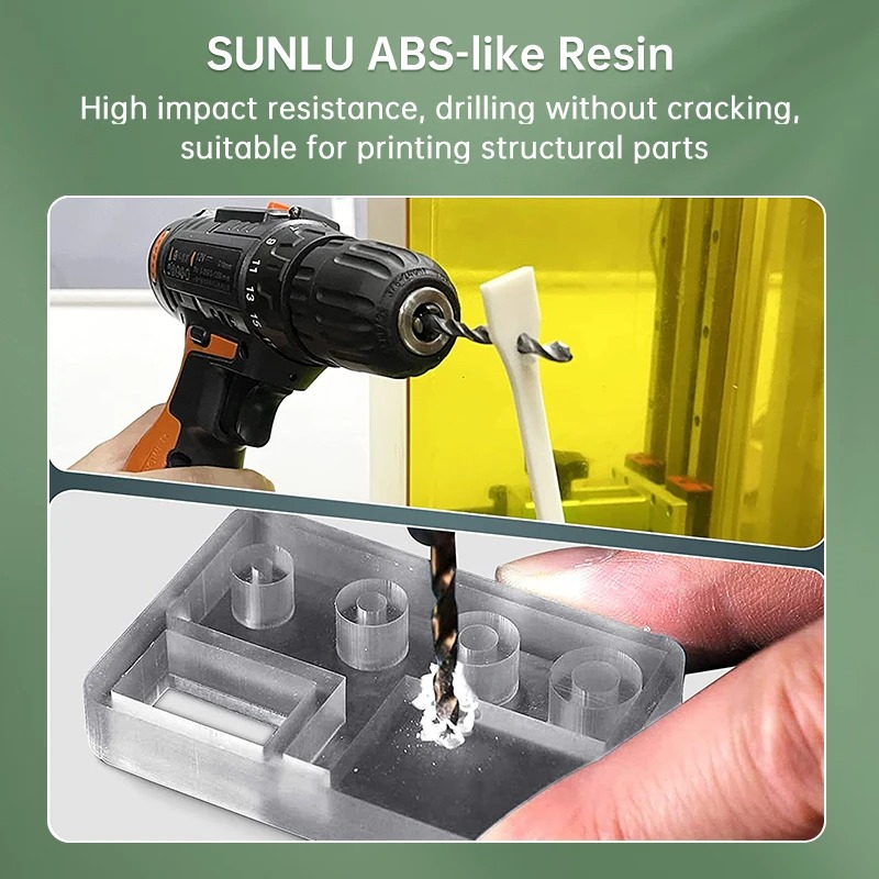 SUNLU 3KG ABS-like/Padrão/resi - 3D Printing Uv Sensitive Resin reseña y precio
