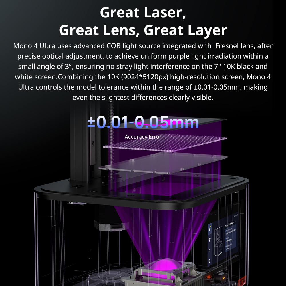 ANYCUBIC Photon Mono 4 Ultra i - 3D Printing Uv Sensitive Resin reseña y precio
